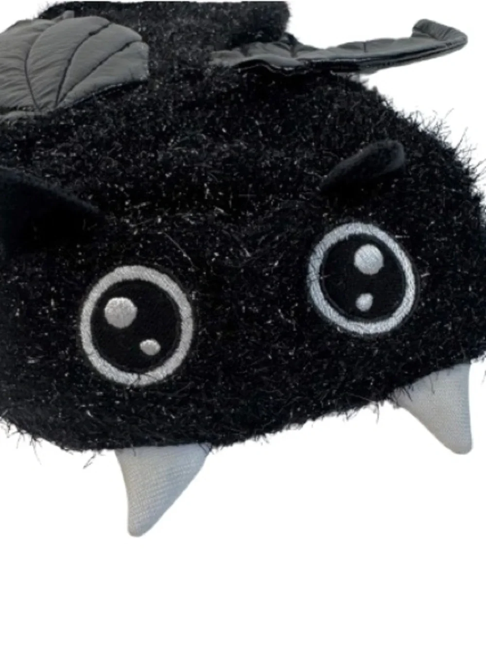 Black Fuzzy Bat Costume for Dog
